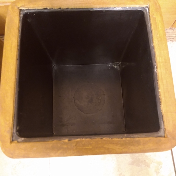 The Cellar Wooden Canister Set 3 Piece Kitchen Storage organizer container - Picture 3 of 5